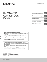 Sony CDX-G3100UV Owner's manual