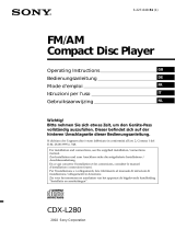 Sony Model CDX-L280 User manual