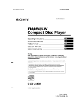 Sony CDX-L480X User manual