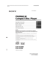 Sony CDX-R3350 User manual