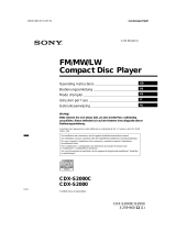 Sony CDX-S2000 User manual