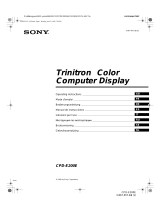 Sony CPD-E200E User manual