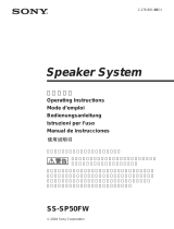 Sony SS-SP50FW User manual