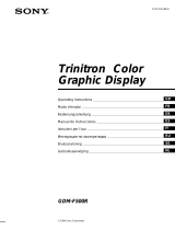 Sony Trinitron GDM-F500R User manual