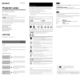 Sony LMP-P201 User manual
