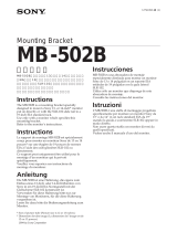 Sony MB-502B User manual