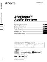 Sony MEX-BT3600 User manual