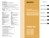 Sony Série NVD-U03R User manual