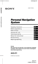 Sony Série NVX-P1 User manual