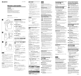 Sony Série RM-PCM1 User manual