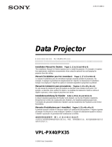 Sony VPL-PX40/PX35 User manual