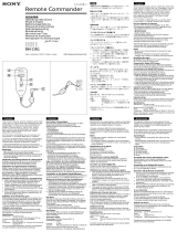 Sony RM-DR1 User manual