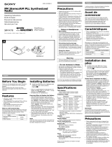 Sony Sports Walkman SRF-M78 User manual