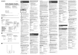 Sony SRS-A205 User manual