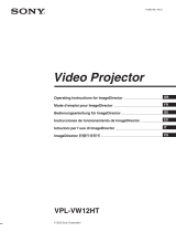 Sony VPL-VW12HT User manual