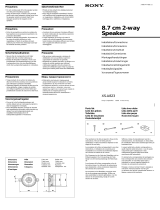 Sony XS-A823 User manual