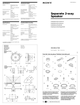 Sony XS-HA1724 User manual