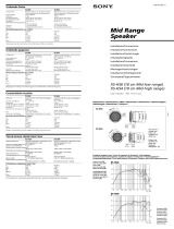 Sony XS-HS6 User manual