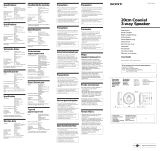 Sony XS-P2020 User manual