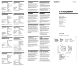 Sony XS-V1330 User manual
