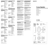 Sony XS-V1650G User manual