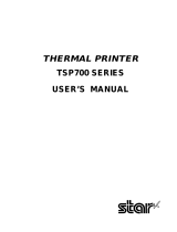 Star Micronics TSP700 User manual