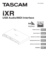 Tascam iXR User manual