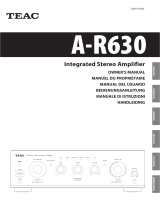 TEAC A-R630MKII Owner's manual