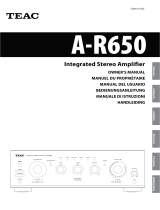 TEAC A-R650MKII Owner's manual