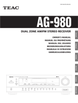 TEAC AG-980 Owner's manual