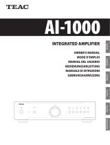 TEAC AI-1000 Owner's manual