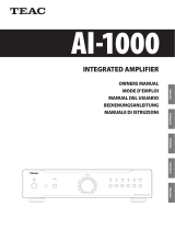 TEAC AI-1000 User manual