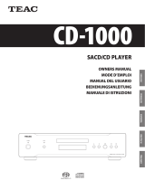 TEAC CD-1000 User manual