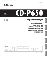 TEAC CD-P650 Owner's manual