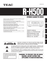 TEAC R-H500 Owner's manual