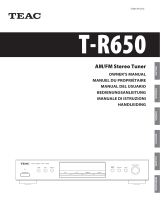 TEAC T-R650 Owner's manual