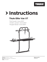 Thule Elite Van XT bike rack for vans Fiat Ducato, Citroën Jumper, Peugeot Boxer, Ram Pro Master black User manual