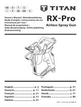 Titan RX-Pro Airless Spray Gun User manual