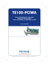 Trendnet TE100-PCIWA Quick Installation Guide