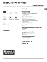 Whirlpool WMSF 602 EU User guide