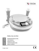 X4-TECH Bobby Joey Jambox Kinder CD-Player blau User manual