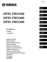 Yamaha HPH-PRO400 User manual
