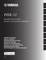 Yamaha PDX-31 Owner's manual