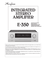 Accuphase E-350 User manual