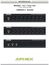 Aphex 141B Eight Channel D to A Owner's manual
