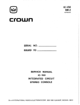 Crown IC-150 User manual