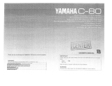 Yamaha C-80 Owner's manual