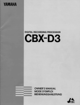 Yamaha CBX-D3 Owner's manual