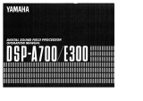 Yamaha DSP-A700 Owner's manual