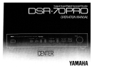 Yamaha DSR-70PRO Owner's manual